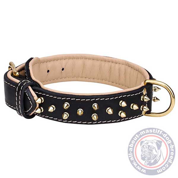 Nappa leather collar 