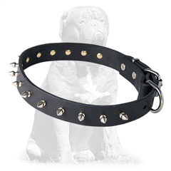 Extra soft leather collar with polished edges 