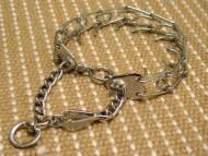 Dog pinch collar with swivel and small quick release snap hook Dog pinch collar with swivel and small quick release snap hook