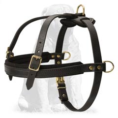 Tracking Leather Dog Harness for Mastiff Breed