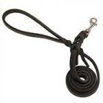 Mastiff Braided Leather Dog Leash for Walking