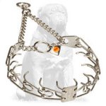 Mastiff Stainless Steel Dog Pinch Prong Collar 1/11 inch (2.25 mm)