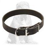 Exclusive elegant leather collar