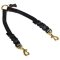 Braided Leather Coupler Leash for Walking 2 Dogs