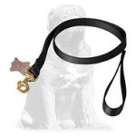 Police tracking dog leash made of nylon with ring on the handle