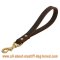 Comfy short Mastiff leash made of leather