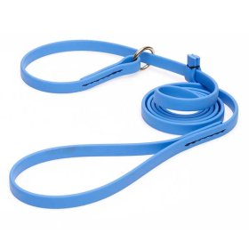 Solid Blue Biothane Mastiff Leash and Collar Combo