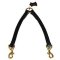 Mastiff Leather Coupler Leash for Walking Two Dogs - Length 12 inch