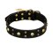 FDT Artisan 'Heavy Metal' Leather Mastiff Collar with Skulls and Studs 1 1/2 inch (40 mm)