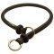 Exclusive Mastiff Round Leather Silent Training Choke Dog Collar