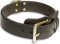 Mastiff Leather 2PLY Black collar 23'' /23inch dog collar-c33nh