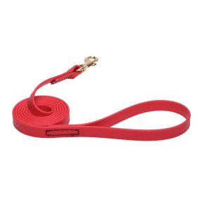 Red Waterproof Mastiff Leash Made of Biothane