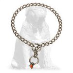 Mastiff Stainless Steel Choke Dog Collar with Quality Label 1/9 inch (3 mm)