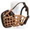 Mastiff Leather Basket Dog Muzzle for Attack Training