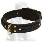 Handcrafted Leather Dog Collar for Mastiffs