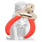 Mastiff Dog Nail Trimmer with Vinyl Handles and Stopper