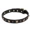 Mastiff Leather Dog Collar with Old Bronze-plated Decorations