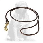 Mastiff Show Round Leather Dog Leash