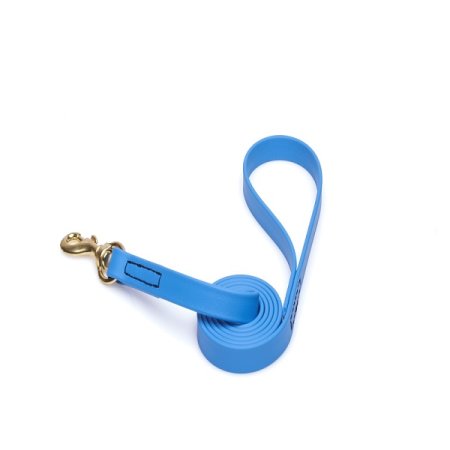 Blue Waterproof Mastiff Leash Made of Biothane