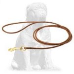 Mastiff Handcrafted Round Leather Dog Leash