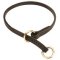Silent Leather Training Choke Collar for Big Dogs like Mastiff