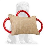 Mastiff bite pad made of jute with 3 handles