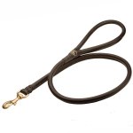 Mastiff Round Leather Lead
