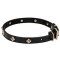 Mastiff Leather Dog Collar with Brass Plated Rhombs