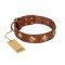 'Flight of Fancy' FDT Artisan Adorned Leather Mastiff Collar