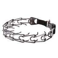 Mastiff Impressive Black Stainless Steel Dog Pinch Collar 1/6 inch (4 mm) Mastiff Impressive Black Stainless Steel Dog Pinch Collar 1/6 inch (4 mm)