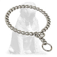 Mastiff Chrome Plated Choke Collar for Training and Behavior Correction 1/8 inch (3,5 mm) Mastiff Chrome Plated Choke Collar for Training and Behavior Correction 1/8 inch (3,5 mm)