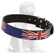 Mastiff Britain Style Leather Collar