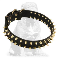 Mastiff Spiked Leather Dog Collar for Walking Mastiff Spiked Leather Dog Collar for Walking