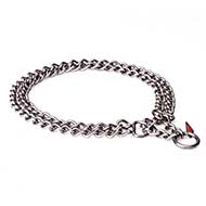 Mastiff Brushed Stainless Steel Dog Collar with 1/9 inch (3 mm) link diameter Mastiff Brushed Stainless Steel Dog Collar with 1/9 inch (3 mm) link diameter
