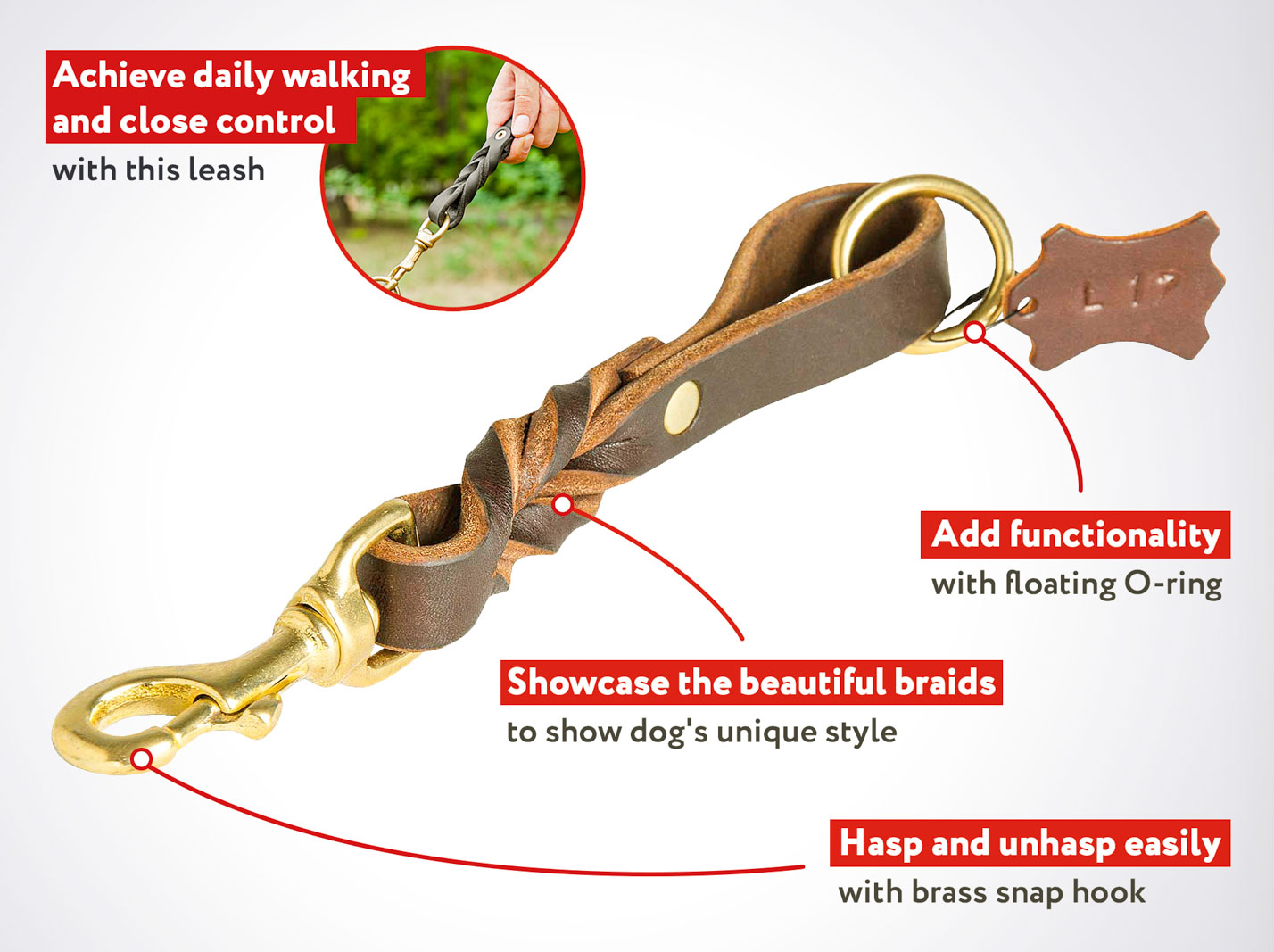 Braided Short Leather Mastiff 【Leash】 Mastiff harness, Mastiff muzzle