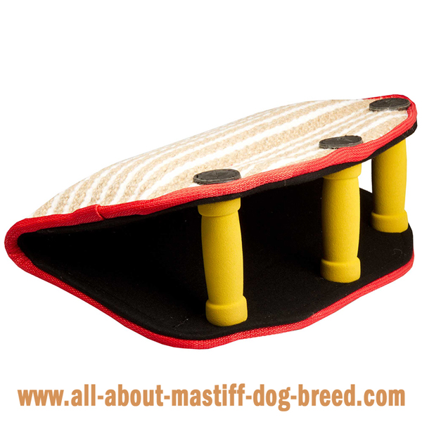 Mastiff Dog Bite Builder Jute with 3 Padded Handles