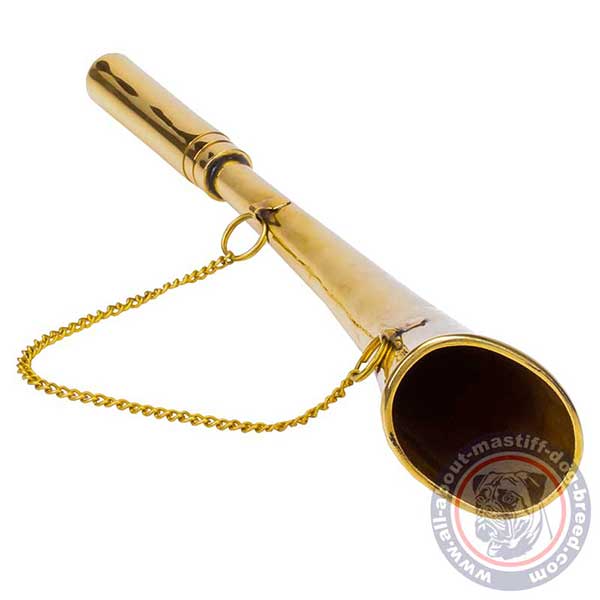 Dog brass horn for training