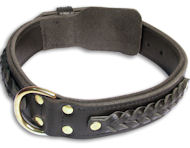 Exclusive Mastiff Black dog collar 18 inch/18'' collar -C55s33