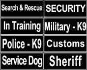 ID Patches for Mastiff Collar C48 and H17 Harness ID Patches for Mastiff Collar C48 and H17 Harness