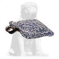 Mastiff French Linen Pocket Bite Tug with Small Handle