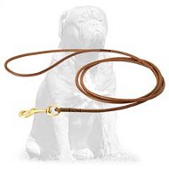 Mastiff Handcrafted Round Leather Dog Leash