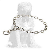 Mastiff Chrome Plated Fur Saver Dog Collar for Daily Training 1/8 inch (3.2 mm) Mastiff Chrome Plated Fur Saver Dog Collar for Daily Training 1/8 inch (3.2 mm)