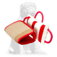 Bite Training Pillow with Jute Cover for Young and Adult Mastiff