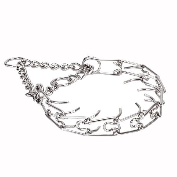Stainless steel pinch collar for badly behaved dogs