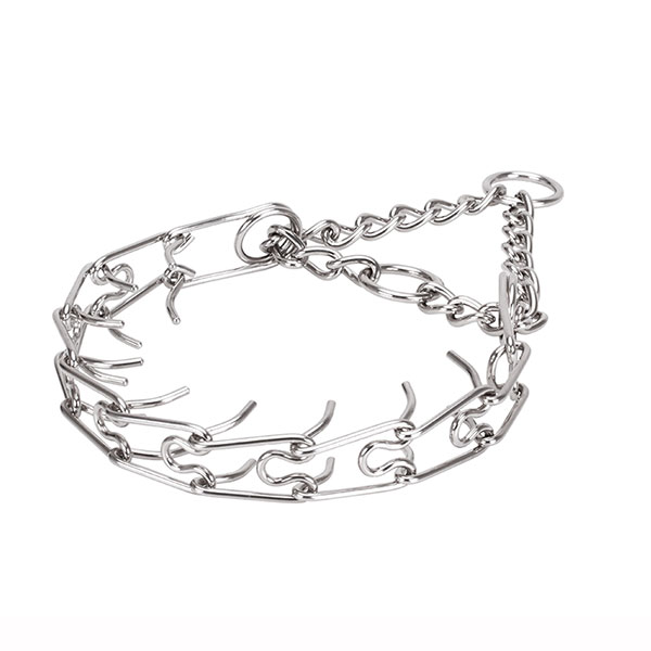 Dependable stainless steel O-ring for leash attachment on pinch collar