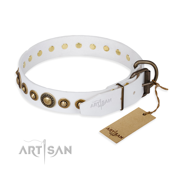 Multifunctional leather collar for your darling canine
