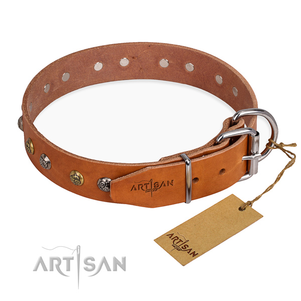 Multifunctional leather collar for your handsome dog