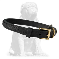 Special strong leather collar