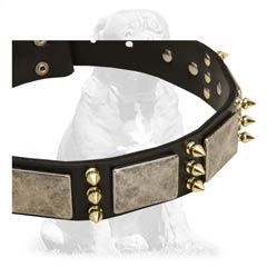 Durable leather collar