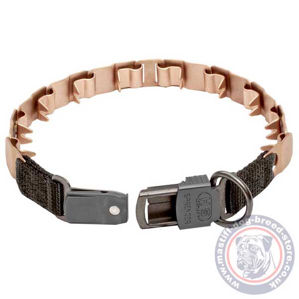 Reliable neck tech dog collar with secure buckle